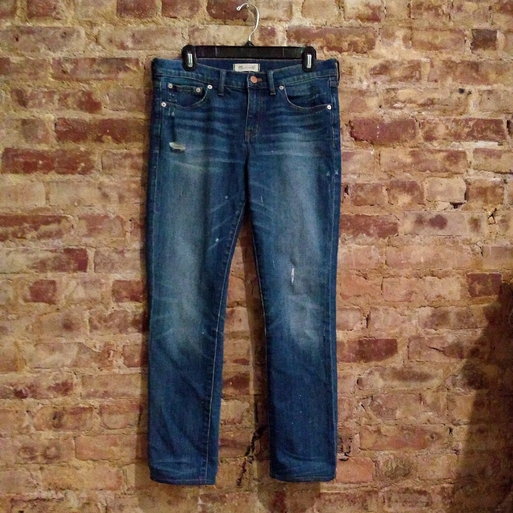 Madewell Distressed Slim Boy Jean